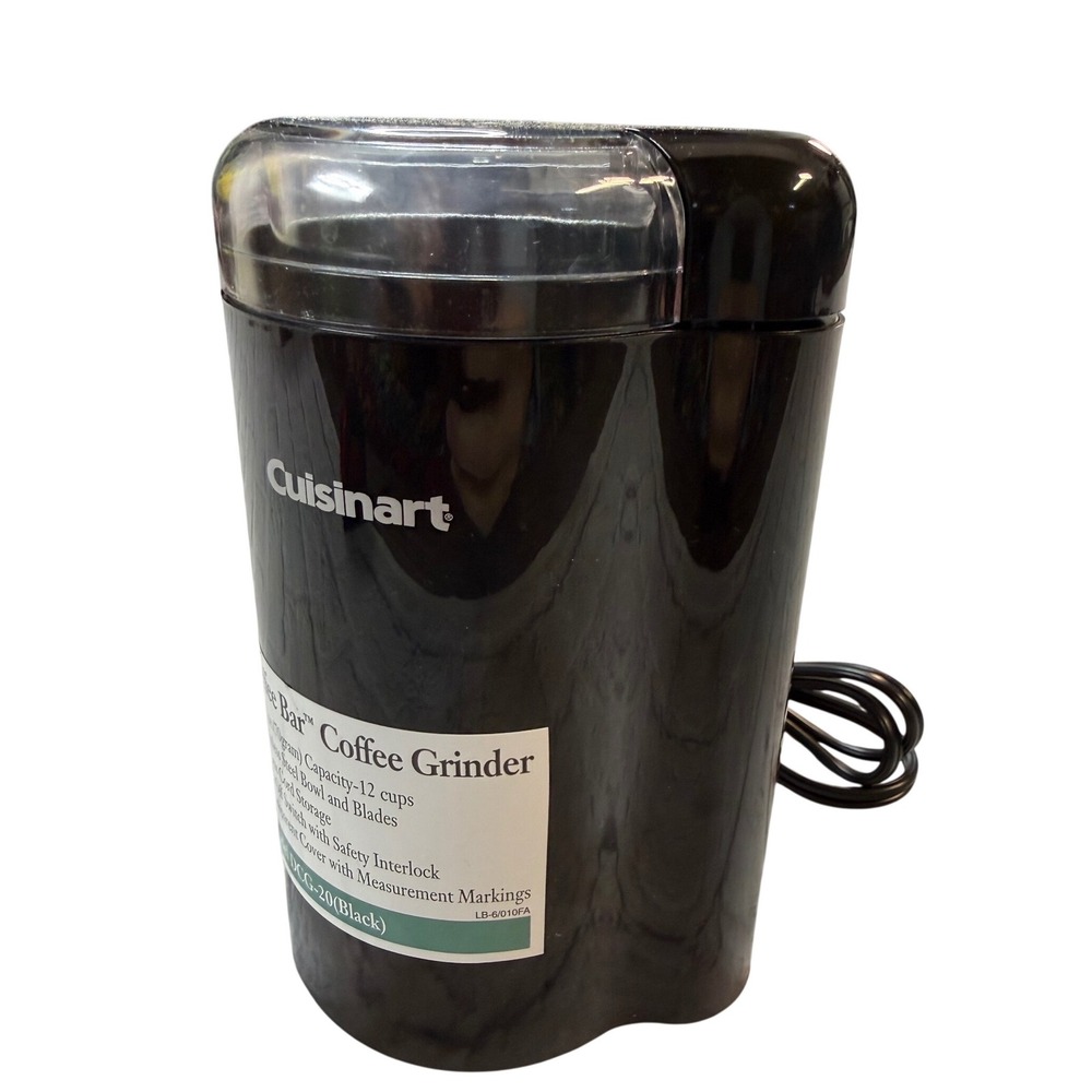 Cuisinart Coffee Grinder Black New DCG-20B Coffee Bar 12 Cup Blade